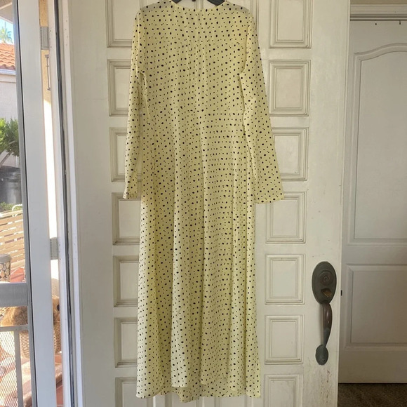 ASOS pale yellow polka dot dress size 2 runs big - Picture 6 of 17